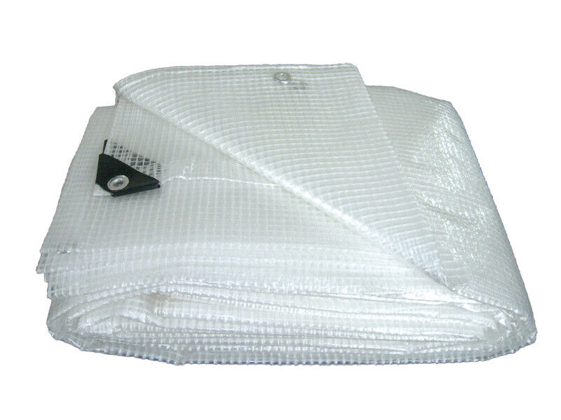Utilia telo retinato multiuso in pvc col. bianco mt. 3,0x3 - Utilia