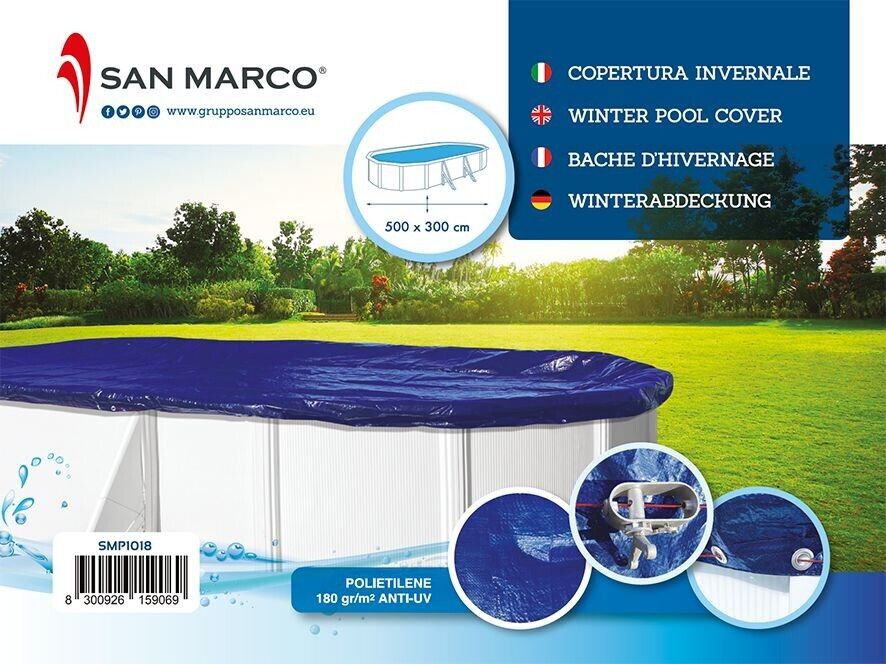 Copertura invernale per piscina fuori terra GRE 5x3 m