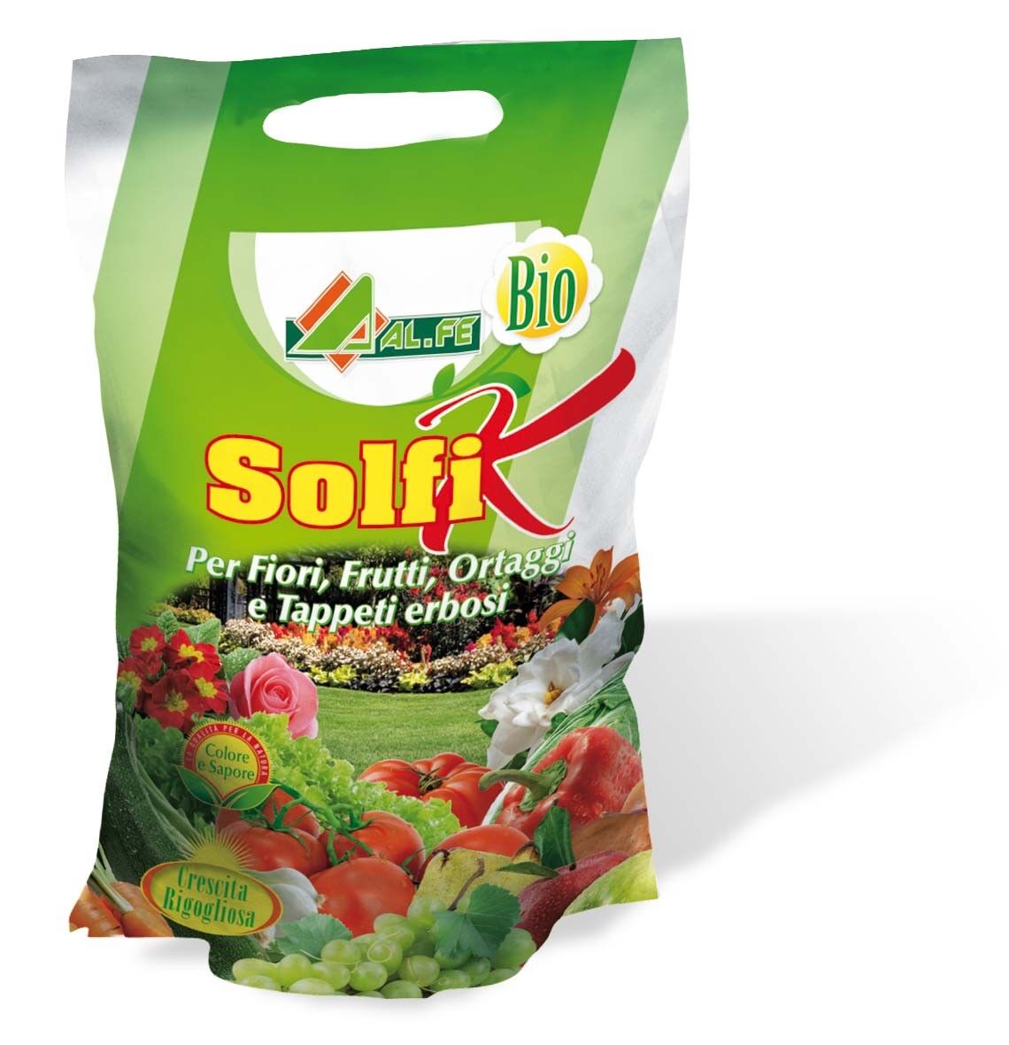 ALFE SOLFI K CONCIME 2KG COLORE SAPORE POTASSIO MAGNESIO ORTO FRUTTI FIORI
