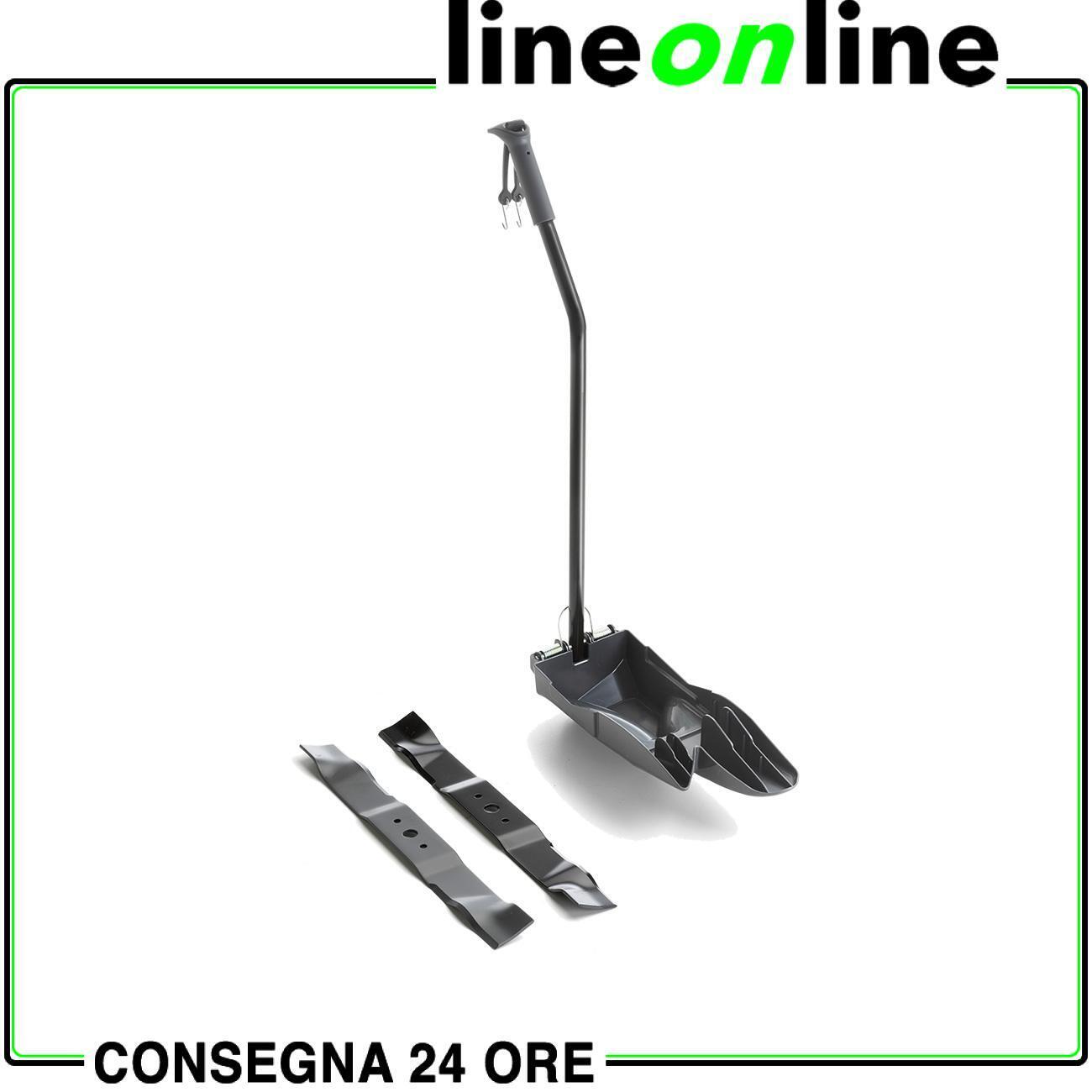 Alpina Kit mulching tappo e lame 98 cm per trattorini tagliaerba con cesto di...