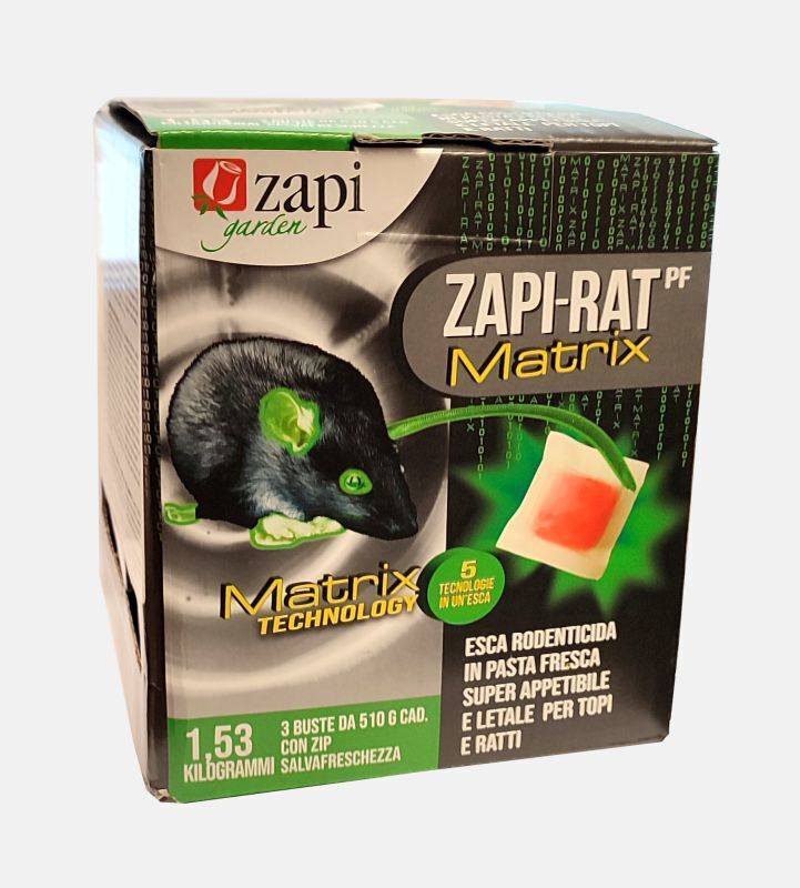 Zapi-Rat Topicida in Pasta Matrix 1,53kg 3 buste