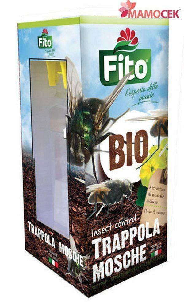 FITO BIOFITO trappola per mosche +busta Sistema non tossico cattura BIO