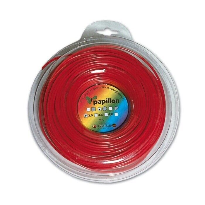 Filo Nylon per Decespugliatore Professionale 53 mt Ø : 3 mm  Profilo: Quadro