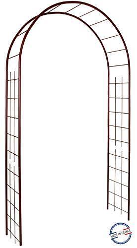 Louis 3146 Windmill Garden Arch Lattice con Metal Iron Distressed Design (V1X)