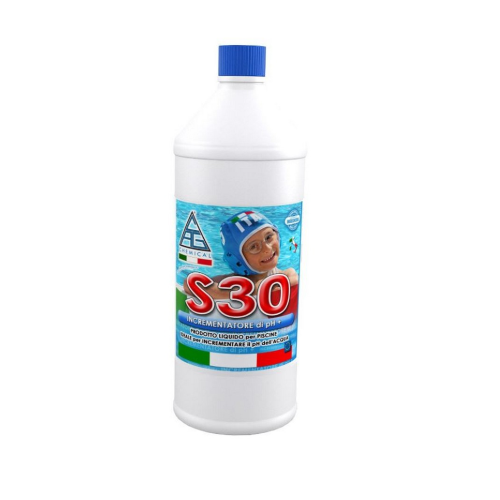 Correttore di pH S30 per piscine 1l per alzare il livello di pH di acqua piscina