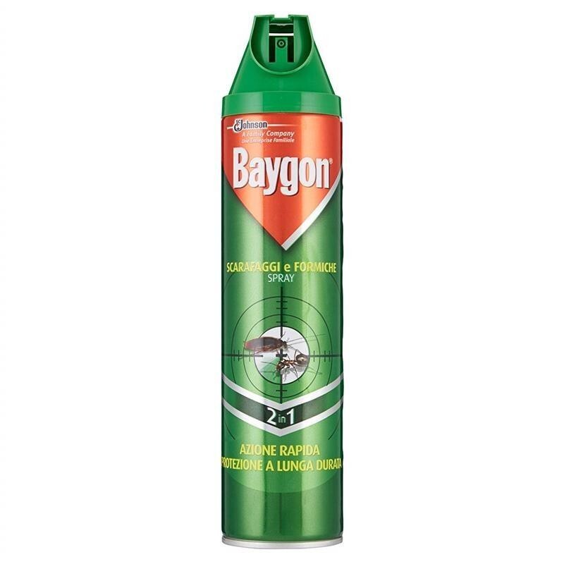 BAYGON INSETTICIDA SPRAY ANTI SCARAFAGGI E FORMICHE 400ML