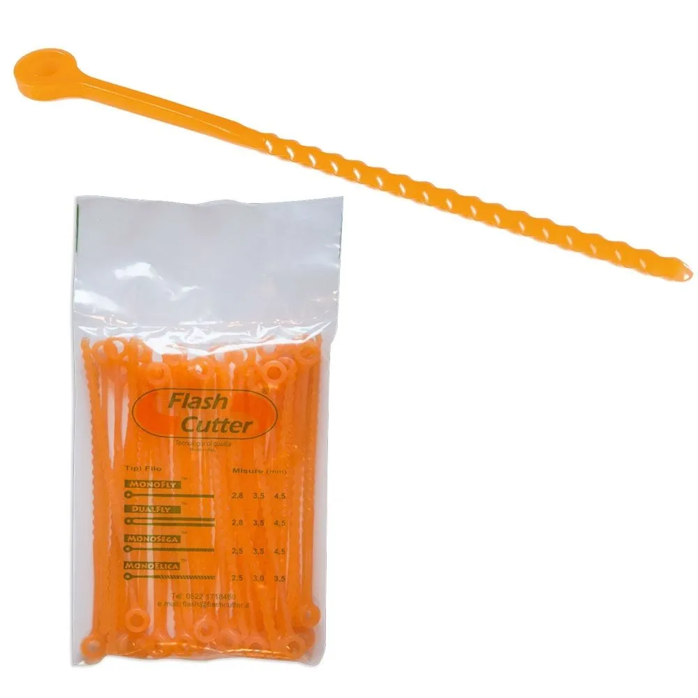FLASH CUTTER per QFC10 sacchetto lamelle MONOSEGA  mm.3,5 - Pz.20