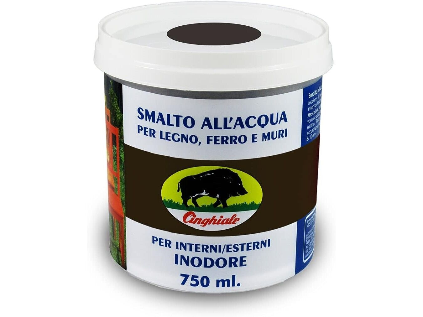 CINGHIALE - SMALTO ALL'ACQUA MARRONE 0,75 LT