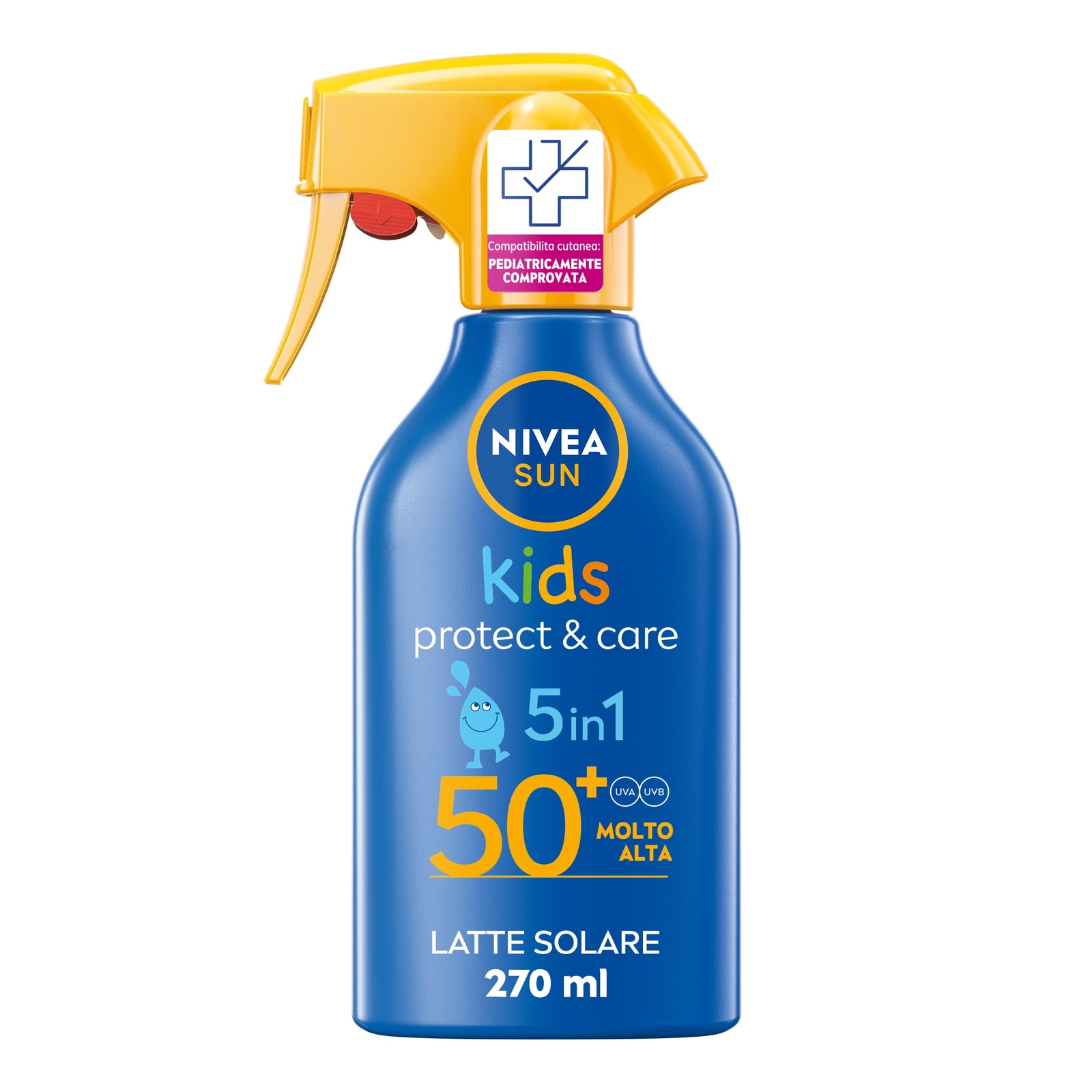 NIVEA SUN KIDS Maxi Spray Solare Kids Protect & Care SPF 50+ in flacone da 270 m