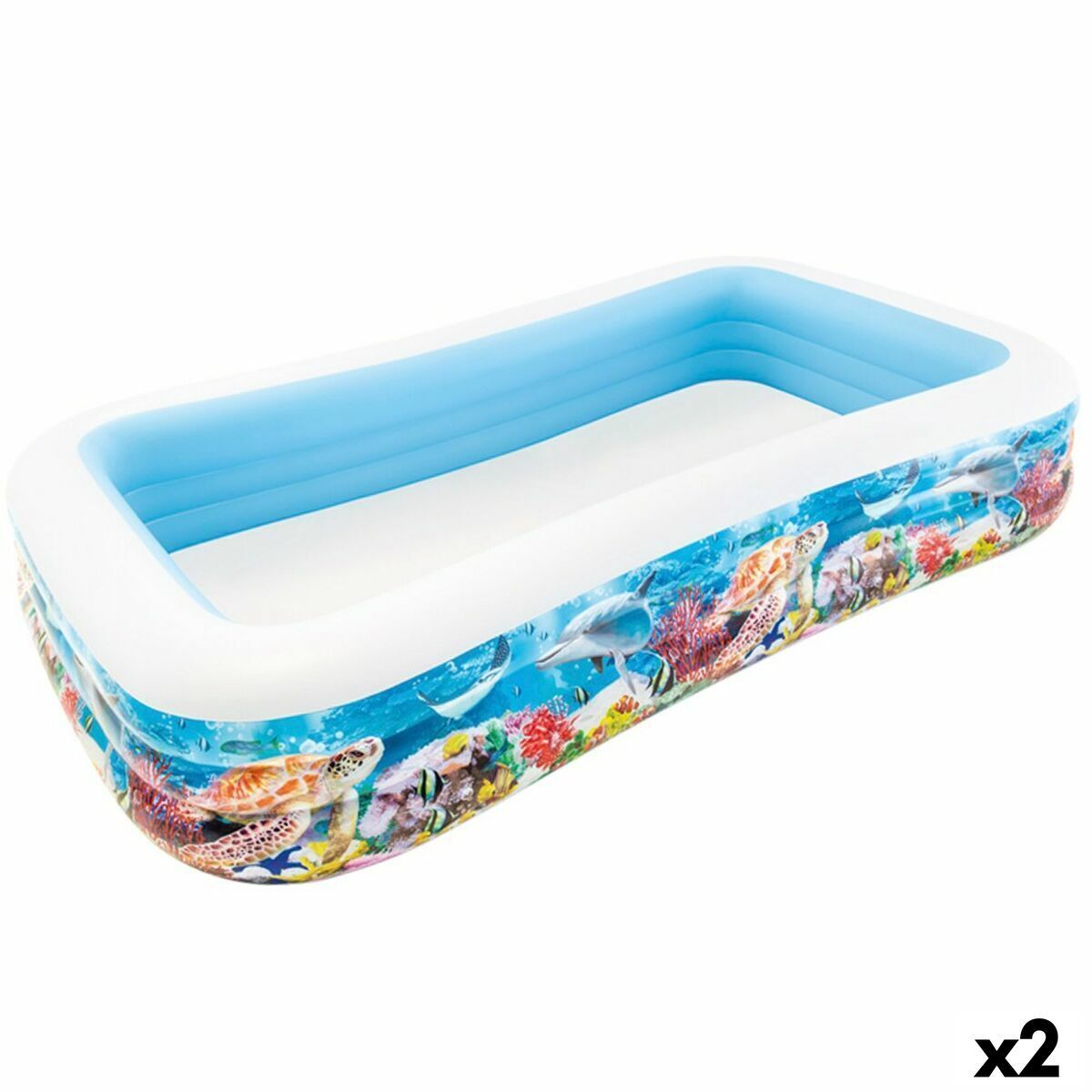 Piscina Gonfiabile per Bambini Intex Tropicale 1020 L 305 x 56 x 183 cm [2 Un