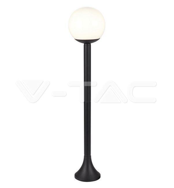 Palo da giardino V-tac 1xE27 IP44 nero opaco VT-1231 - 11827