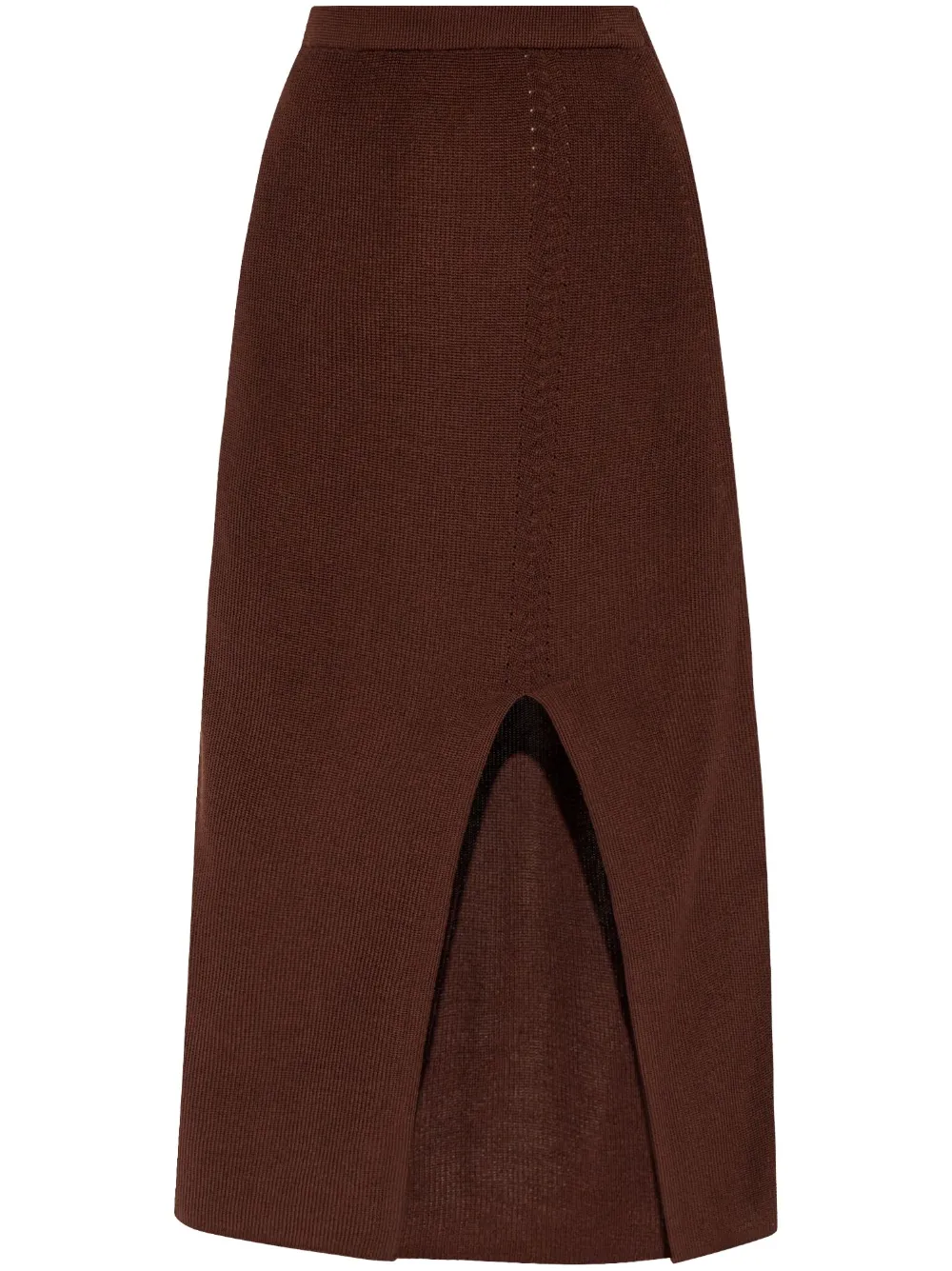 AERON Delos knitted maxi skirt - Marrone