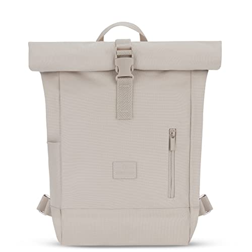 Johnny Urban Zaino Donna E Uomo Beige - Robin Small - Zainetto Rolltop Per Lavoro Viaggio Università -Scomparto Per Laptop 12 Pollici - Sacca Casual P