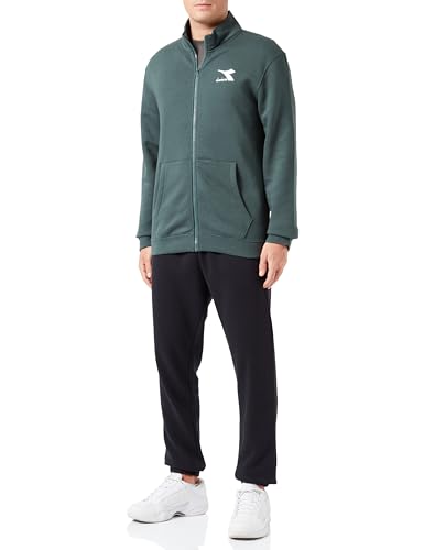 Diadora Tracksuit Fz Core, Tuta In Felpa Uomo, Verde (Green Pineneedle), S