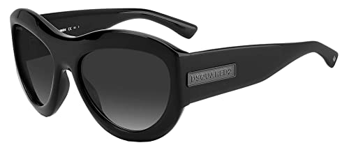 Dsquared D2 0072/S Occhiali, 807/9O Nero, 7,25 Unisex-Adulto