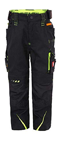 Engelbert Strauss Pantaloni Da Bambino, Con Cintura In Vita Motion 2020, Nero , 158 Cm-164 Cm
