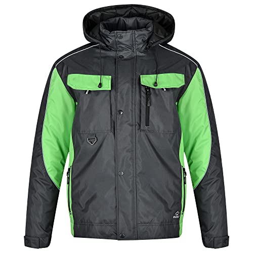 Bwolf Braver Giacca Da Lavoro Invernale Uomo Giubbotto Lavoro Uomo Invernale Reflectante Abbigliamento Da Lavoro Invernale, Grigio, S