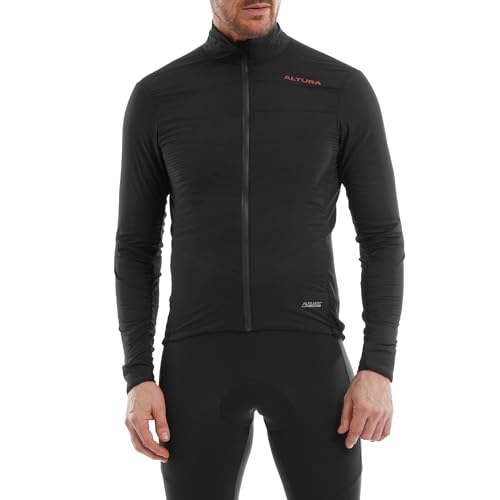 Altura - Giacca Termica Da Ciclismo Da Uomo, Idrorepellente, Colore Nero, Taglia M