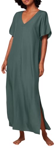 Triumph Donna Beach Mywear Maxi Dress Sd, Swimwear Cover Up, Smoky Green, 44