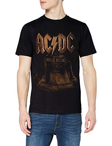 Ac/Dc Brass Bells Maglietta, Nero (Nero Nero), Xxl Uomo