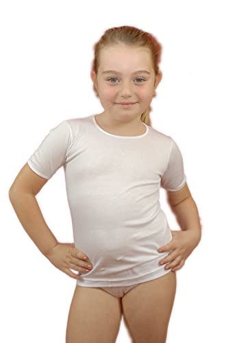 Zzz Zzz Petite Abeille Made In Italy -3 Maglie/Canotte Per Bambina 100% Puro Cotone Da3 A 14 Anni (Mmraso,3)