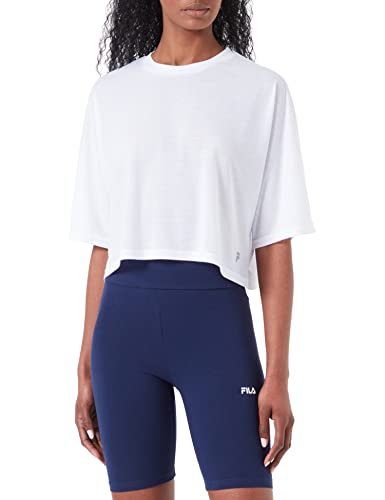 Fila Recanati Cropped Maglietta, Bianco Brillante, L Donna