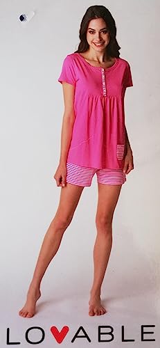 Lovable Pigiama Donna Corto Fucsia Fucsia S