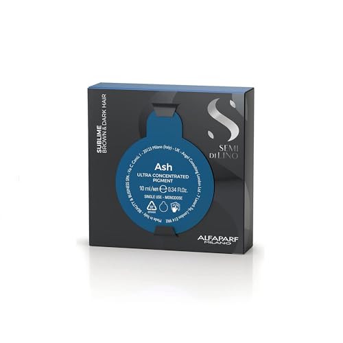 Alfaparf Milano Semi Di Lino Ultra Concentrated Pigment Ash 10Ml Occhiali, Orange,Lilac, Taglia Unica Donna