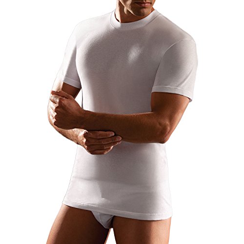 Cagi Intimo Uomo T-Shirt Girocollo Manica Corta Cotone Pettinato 1306 Colore Bianco Taglia 3