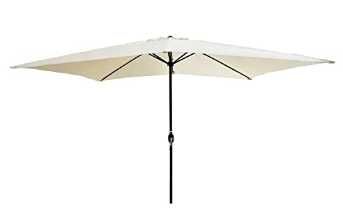 Michele Sogari Ombrellone 3X2 Alluminio Telo Poliestere 160 Gr 6 Stecche Palo Centrale 38 Mm Con Sfiatatoio E Manovella