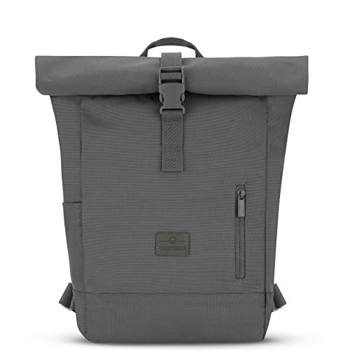 Johnny Urban Zaino Donna E Uomo Grigio - Robin Small - Zainetto Rolltop Per Lavoro Viaggio Università -Scomparto Per Laptop 12 Pollici - Sacca Casual