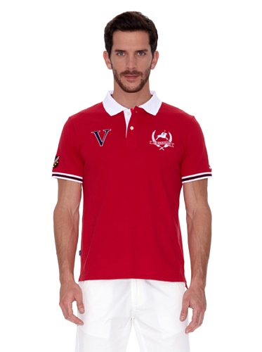 Ar Polo Polo Ricamata. Rosso Xl