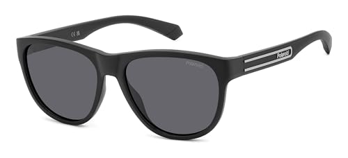 Polaroid Pld 2156/S Occhiali Da Sole, Nero Opaco, 56 Unisex-Adulto