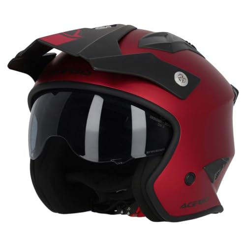 Acerbis Casco Jet Jet Aria Metallic Rosso 25.937.110.066 Taglia L