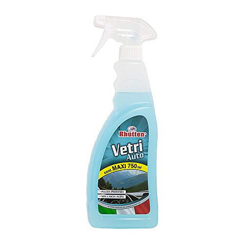 Vetri Auto, Detergente Per Vetri Interni Ed Esterni Dell'Auto E Specchi, Pulisce Impronte E Sporco In Genere, Fa Brillare Le Cromature, 750Ml