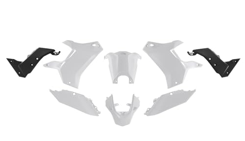 Kit Plastiche Carene Compatibili Con Yamaha Tenere 700 2019-2024 Rtech Set Racetech Bianco/Nero