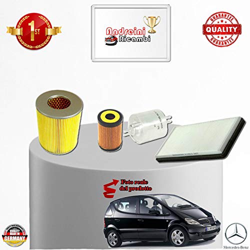 Kit Tagliando 4 Filtri Classe A 160 W168 75Kw 102Cv Dal 2003 -> 2004