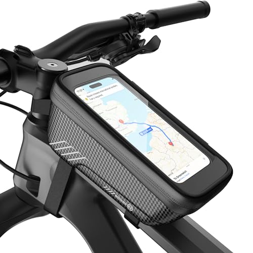 Estralia Borsa Da Manubrio Bici, Accessori Per Bici Borsa Da Bici Telaio Impermeabile, Borsa Portacellulare Per Bicicletta Con Tpu Screen, Borsa Bici
