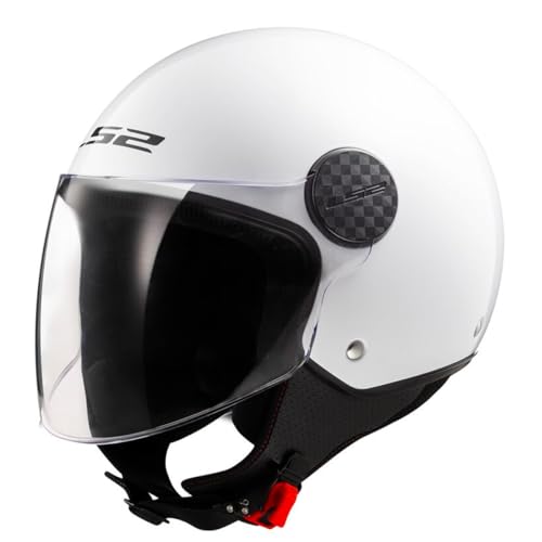 Ls2, Casco Moto Jet Sphere Ii Solid White, M