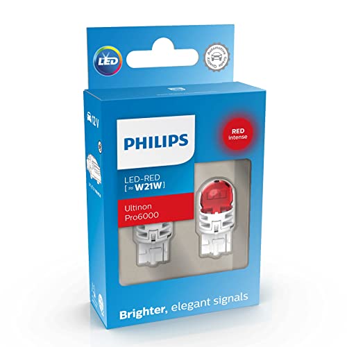 Philips Ultinon Pro6000 Led Lampadina Di Segnalazione Per Auto (W21W Red)
