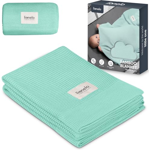 Lionelo Newborn - Coperta Leggera In Bambù, 100% Cotone, Naturale, Morbida, Antibatterica, Ipoallergenica, Dal 1° Giorno Di Vita, 100 X 75 Cm