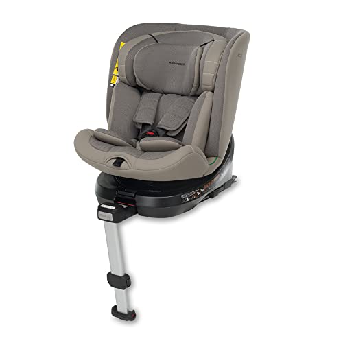 Foppapedretti Seggiolino Auto Iturn I-Size, Seduta Girevole A 360°, Per Bambini Da 40 A 150 Cm Di Altezza, 0-12 Anni, Conforme Ece R129, Fissaggio Dua