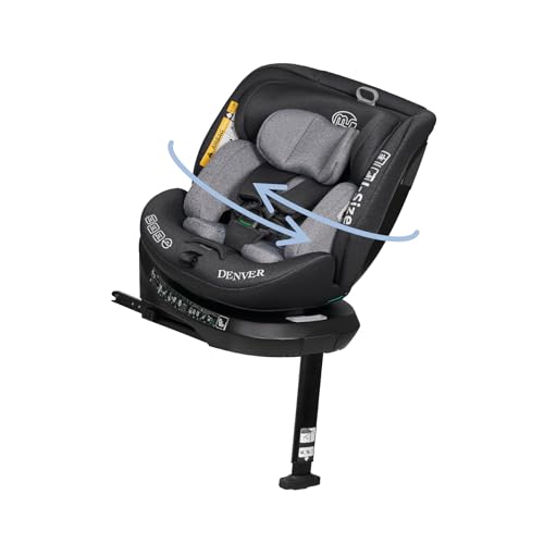 Ms Denver I-Size - Seggiolino Da Auto Girevole A 360° Con Isofix E Gamba Di Appoggio, 40-150 Cm (0~36 Kg), Circa 0-12 Anni