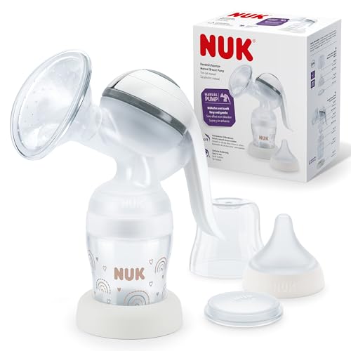 Nuk Tiralatte Manuale | Cuscinetto In Morbido Silicone | Leva Ergonomica | Con Biberon Perfect Match | 150 Ml