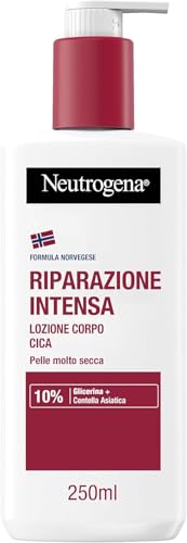 Neutrogena Formula Norvegese Lozione Corpo Cica Riparazione Intensa, Crema Corpo Riparatrice Per 72H Di Nutrimento, Crema Idratante Corpo Con 10% Glic