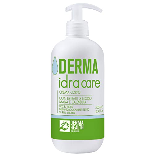 Derma Idra Care, Crema Idratante Corpo Dalla Texture Leggera, Facile Assorbimento, Azione Emolliente, Protettiva, Lenitiva, Riepitelizzante, Pelli Sen