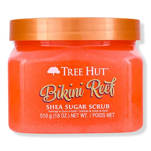Tree Hut Bikini Reef Shea Sugar Scrub, 18 Once Ultra Hydrating And Exfoliating Scrub For Nourishing Essential Body Care