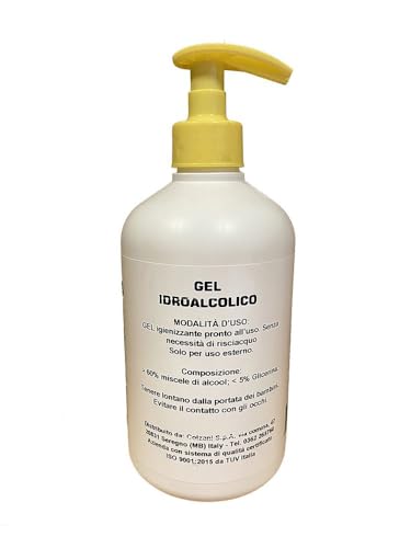 Gel Mani 500Ml Con Dispenser 65% Alcol Made In Italy