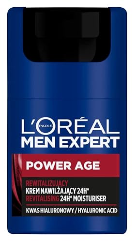 L'Oréal Paris Men Expert Power Age Crema Idratante Rivitalizzante 24H, 50 Ml
