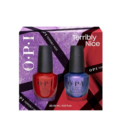 Opi Terribly Nice Holiday Collection, Nail Lacquer Duo Pack, 2 X 15Ml
